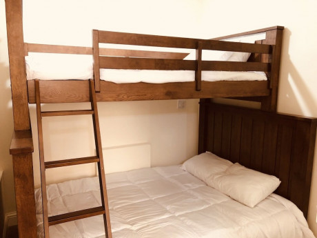 Queen Bed & Bunk Bed